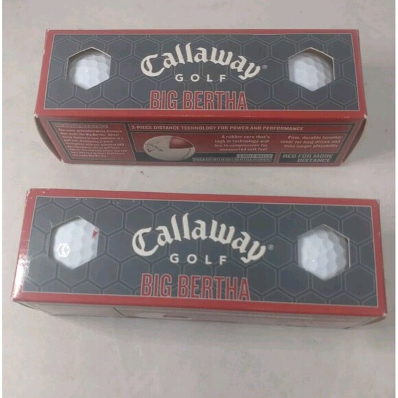 Callaway Big Bertha White 6 Golf Balls (2 sleeves ) - Picture 1 of 7